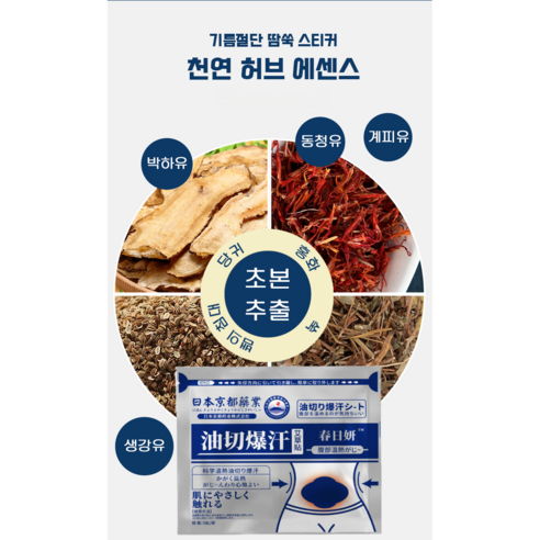 일본교토 쑥 배꼽 패치 슬리밍 패치 식욕억제 잠자는동안 슬리밍 보조 체지방 관리 도움, 5매입, 2개